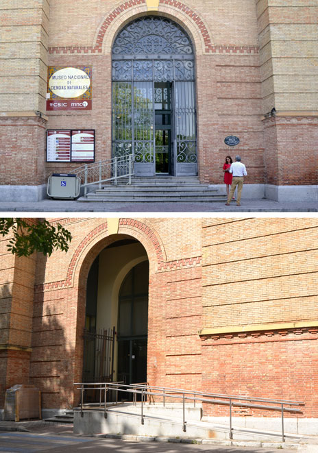 accesos para personas con movilidad reducida del MNCN