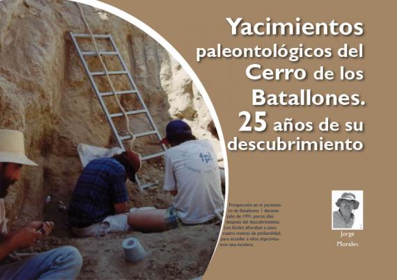 Portada del artículo "Yacimientos paleontológicos del Cerro de los Batallones. 25 años de su descubrimiento" de la revista NaturalMente nº 7