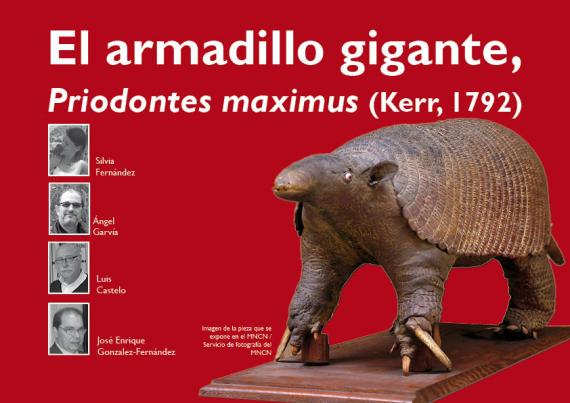 Portada del artículo "Un armadillo gigante, 'Priodontes maximus' (Kerr, 1792)" de la revista NaturalMente nº 11