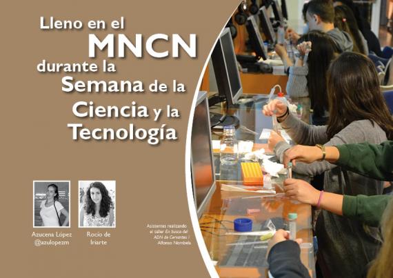 Portada del artículo "Lleno en el MNCN durante la Semana de la Ciencia y la Tecnología"