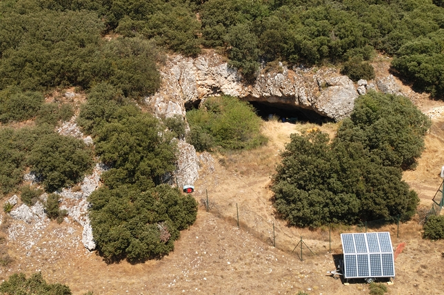 Entrada al yacimiento de el MIrador, en Atapuerca (Burgos) 