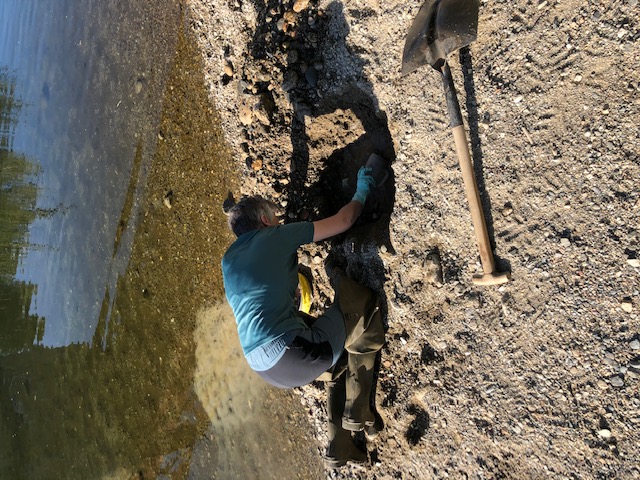 Muestreando el medio hiporreico en la orilla de un río mediante el método de Karaman-Chappuis