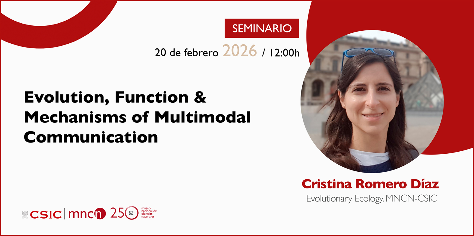 cartel del seminario impartido por Cristina Romero