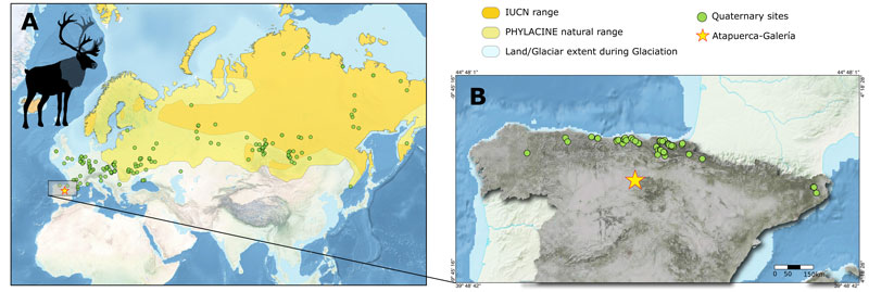 Mapa de distribución de la especie/Ignacio A. Lazagabaster