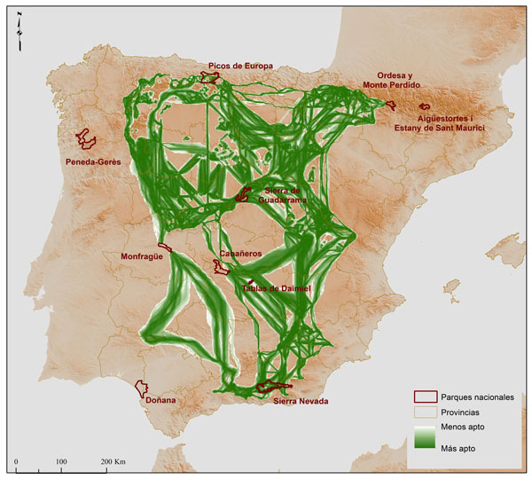 Corredores parques nacionales / Mario Mingarro y Jorge Lobo