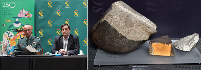 imagen entrega meteorito Reliegos