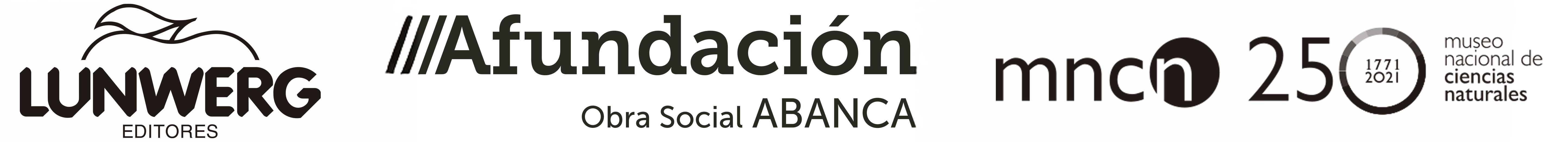 logos Lunwerg, Afundación ABANCA y MNCN