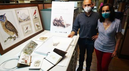 El autor en el archivo del MNCN