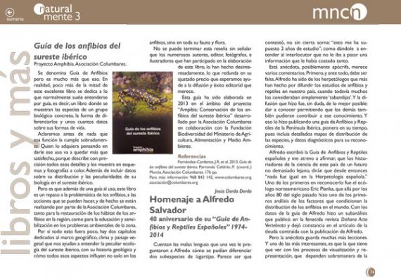 Portada del artículo 16 de NaturalMente 03