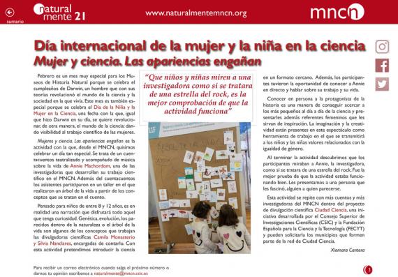 Intro NaturalMente 21. Mujeres y ciencia 