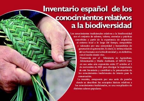 Portada del artículo "Inventario español de los conocimientos relativos a la biodiversidad" de la revista NaturalMente nº 8