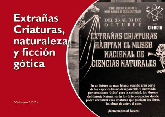 Portada del artículo "Extrañas Criaturas, naturaleza y ficción gótica" de la revista NaturalMente nº 8