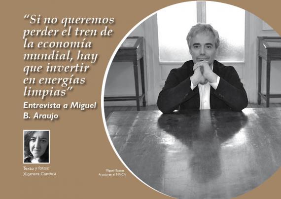 Portada de la entrevista a Miguel B. Araujo en la revista NaturalMente nº 12