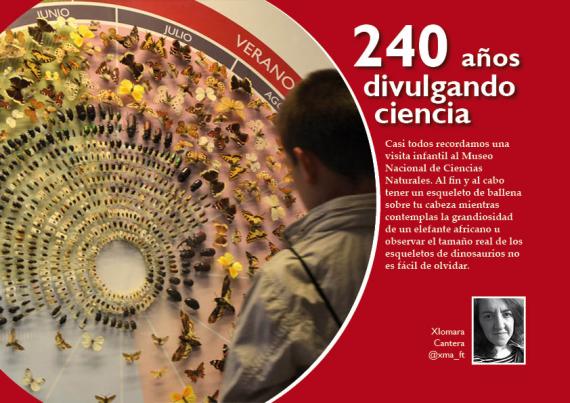 Portada del artículo "240 años divulgando ciencia"