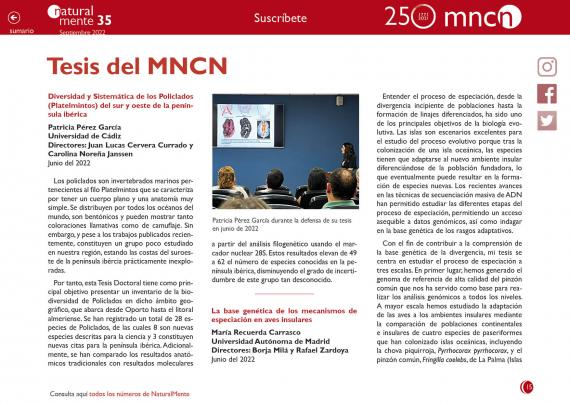 Tesis del MNCN NM35