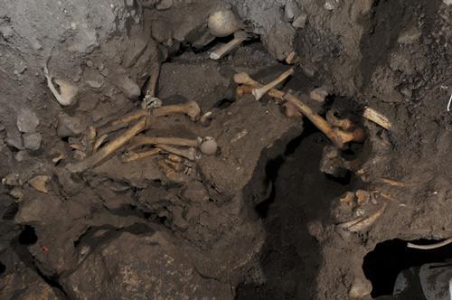 Diferentes niveles a los que se encuentran los restos en el yacimiento de El Mirador, en Atapuerca. / Jordi Mestre. Fundación Atapuerca 