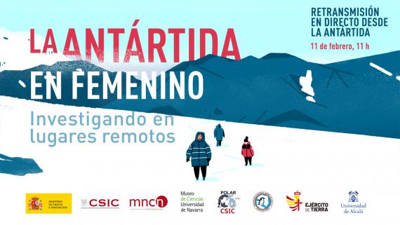 Cartel de la actividad Antártida en femenino