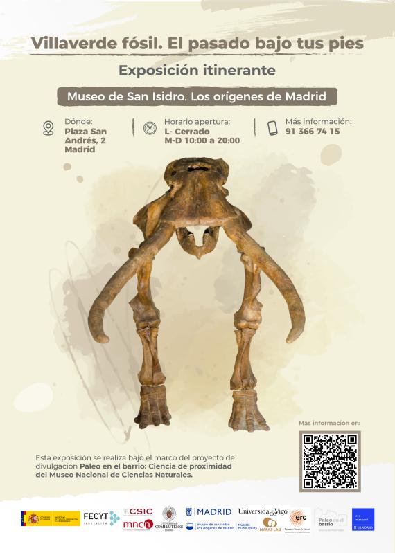 cartel exposición Paleo en villaverde 