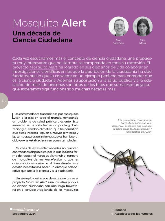 Mosquito Alert. Una década de Ciencia Ciudadana