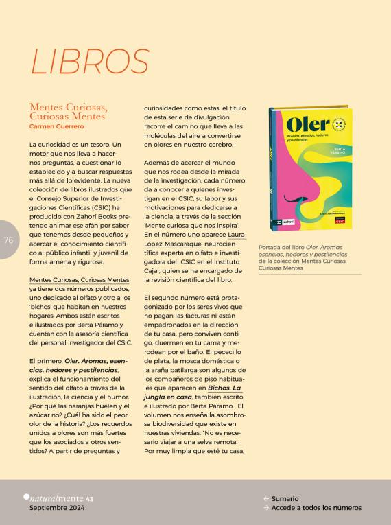 Libros. Colección Mentes curiosas, Curiosas mentes