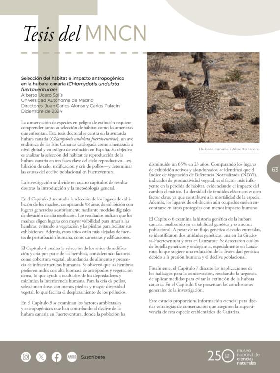 Tesis del MNCN NaturalMente 45