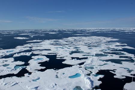  Imagen del Océano Ártico en verano. 