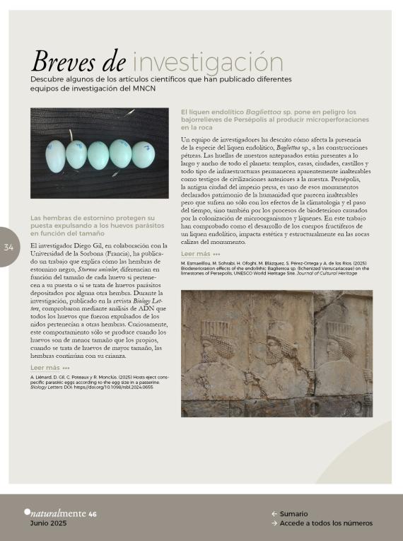 Breves de Investigación en NaturalMente 46