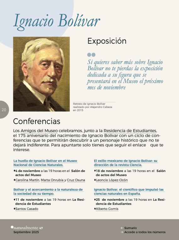 Ignacio Bolívar. Conferencias