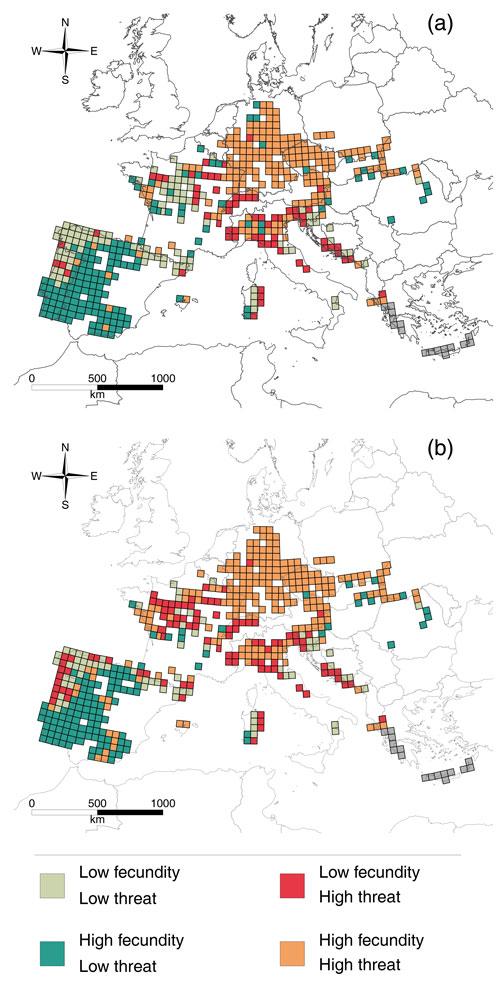 Mapa de los sitios relevantes para la conservación de anfibios 