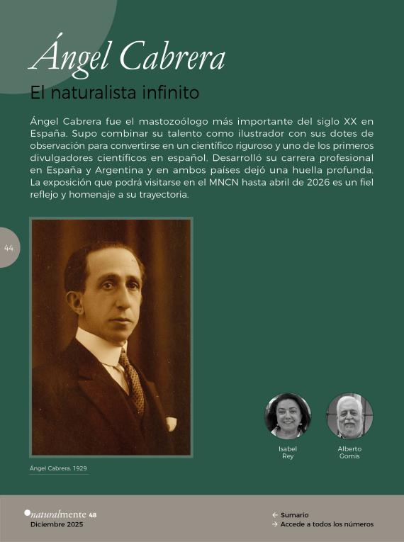 Ángel Cabrera, el naturalista infinito